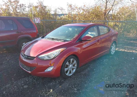 2011 Hyundai Elantra Limited (Ulsan Plant) из США, поврежденный, VIN KMHDH4AE9BU091546